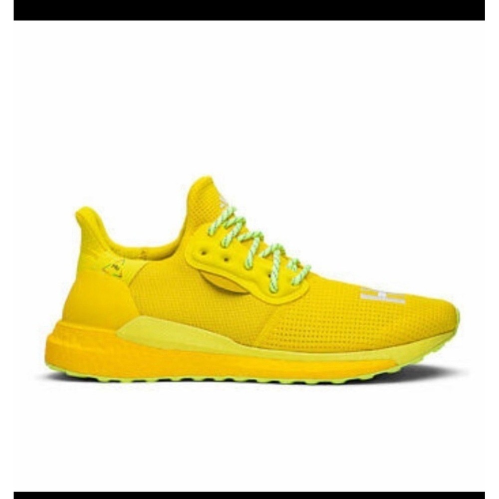 Adidas Pharrell Williams Solar HU PRD EF2379 Yellow Running Shoes NEW